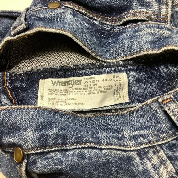 Wrangler Cowboy Cut Slim Fit Jeans Sz 30W 34L - Picture 3 of 7